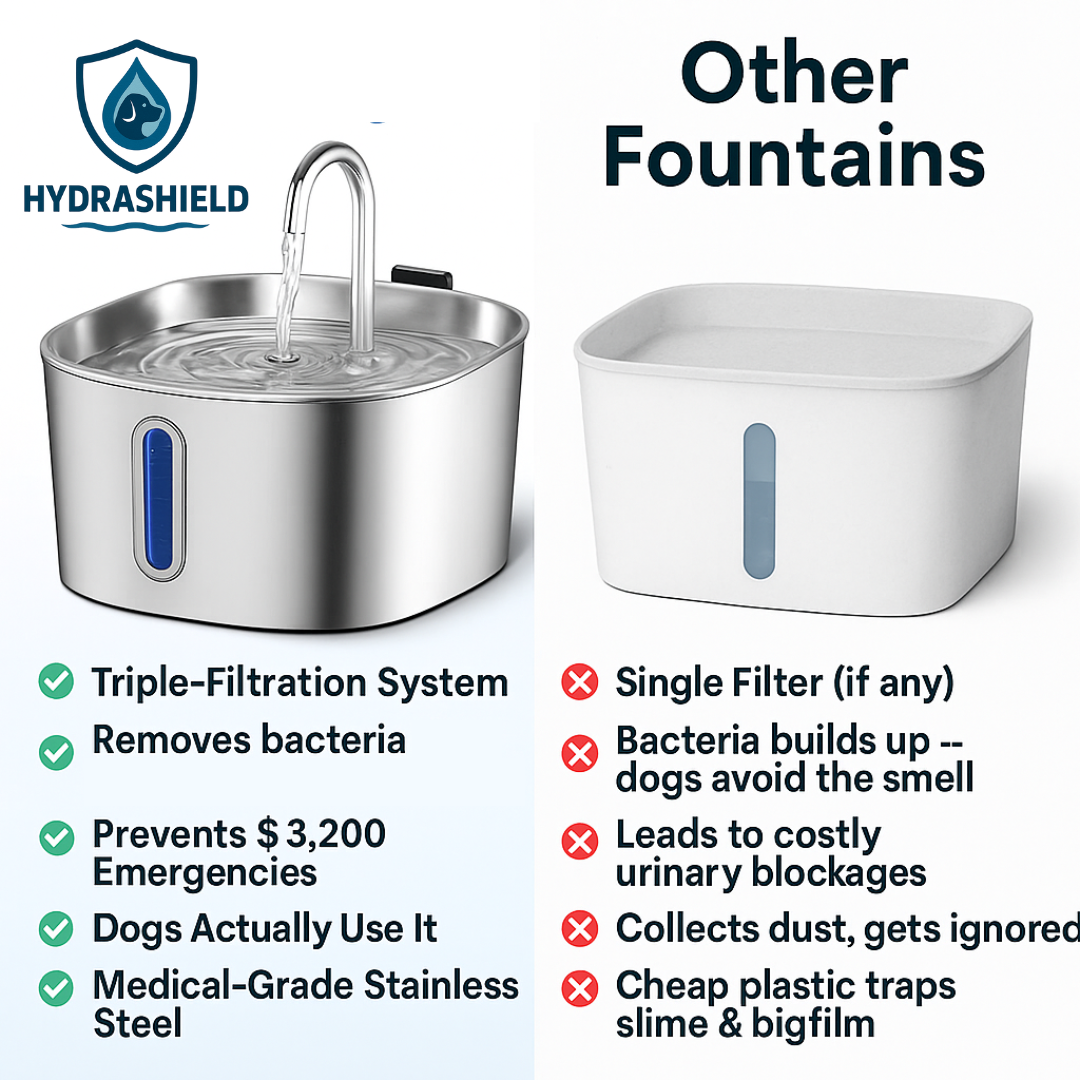 80% of Dogs Don't Drink Enough Water Every Day Which Can Lead to Crystals and Urinary Problems
