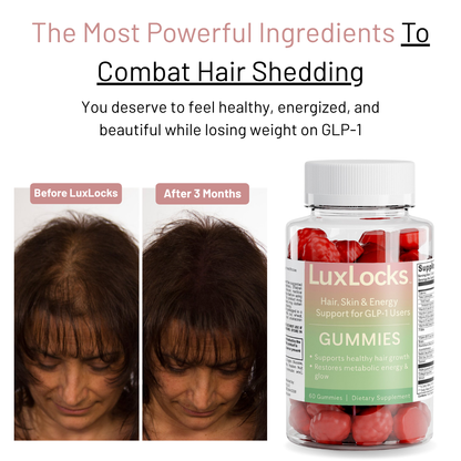 LuxLocks - All Natural Hair & Energy Complex for GLP-1 Users