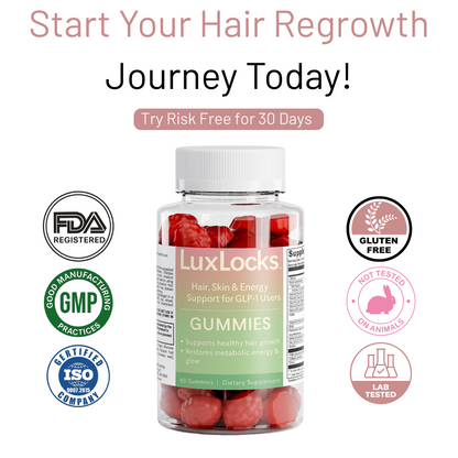 LuxLocks - All Natural Hair & Energy Complex for GLP-1 Users